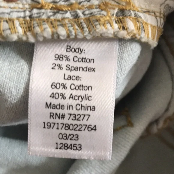 NEW SO Denim Crochet Shorts. Size 11 / 30W - Picture 9 of 9